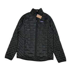 Patagonia Micro Puff Jacket Large L Womens Black Quilted Puffer Insulated Zip Up